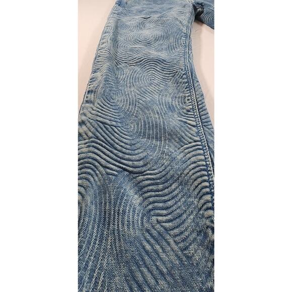 Cotelac Jeans Womens 0 Blue Acote Swirls French Designer Boho Casual Streetwear - Picture 7 of 9